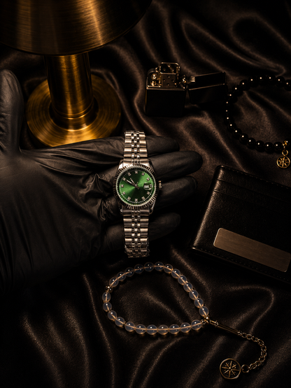 Rolex datejust yeşil jübile kordon